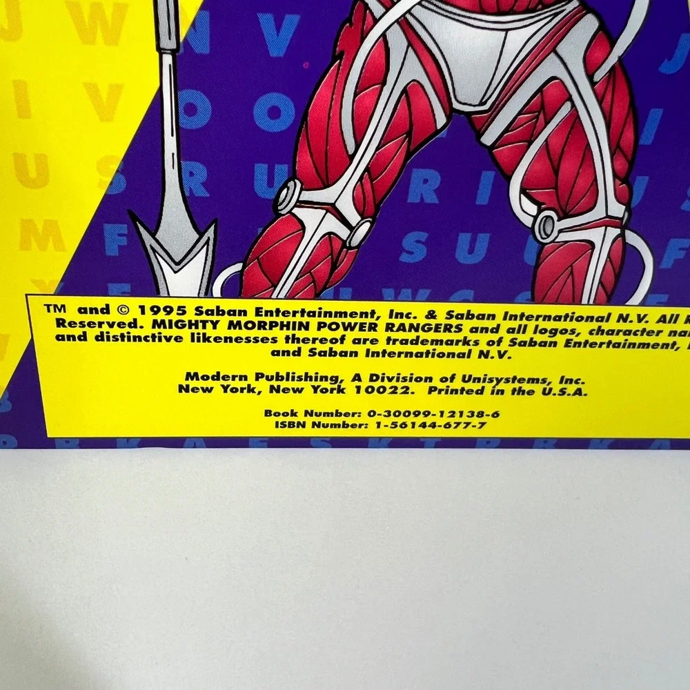 Vintage 1995 Mighty Morphin Power Rangers Coloring Activity Book Lord Zedd Saban